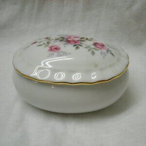 Vintage Rose Morgana Collection Fine China Trinket Box
